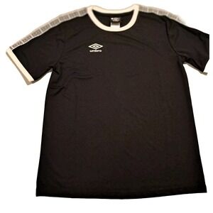 Umbro Athletic Shirt YOUTH‎ L 14-16 Black Soccer Measurements In Photos..